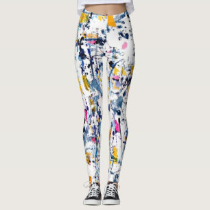 Abstract pattern leggings