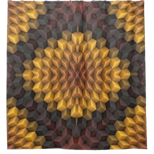 Abstract pattern manipulationabstract,art,artistic shower curtain