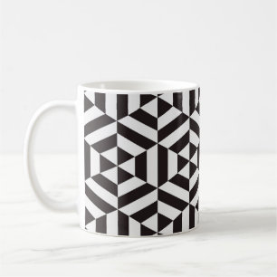 Abstract pattern of geometric hexagon seamless pat coffee mug