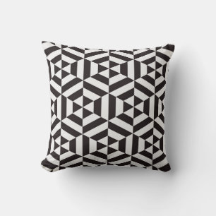 Abstract pattern of geometric hexagon seamless pat cushion