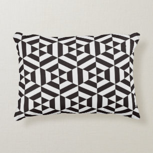 Abstract pattern of geometric hexagon seamless pat decorative cushion