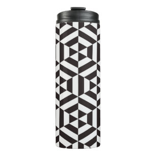 Abstract pattern of geometric hexagon seamless pat thermal tumbler