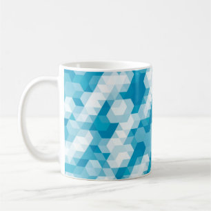 Abstract pattern of geometric shapes backgroundabs coffee mug