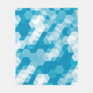 Abstract pattern of geometric shapes backgroundabs fleece blanket