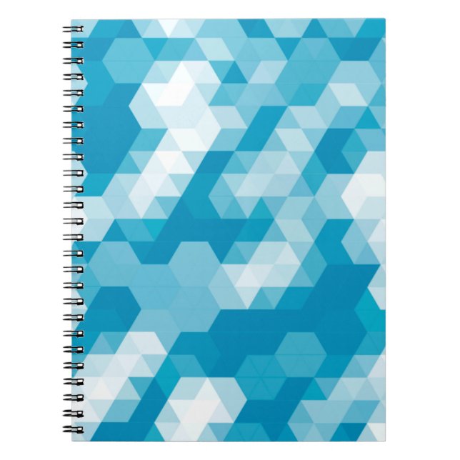 Abstract pattern of geometric shapes backgroundabs notebook (Front)