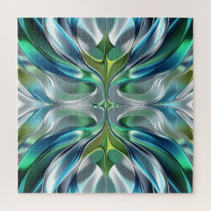 Abstract pattern of water waves jigsaw puzzle