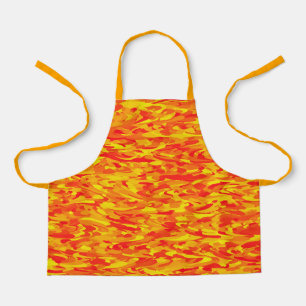 Abstract Pattern Orange Red Yellow Apron