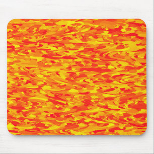 Abstract Pattern Orange Red Yellow Mouse Mat