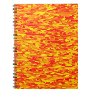 Abstract Pattern Orange Red Yellow Notebook