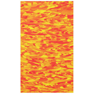 Abstract Pattern Orange Red Yellow Tablecloth