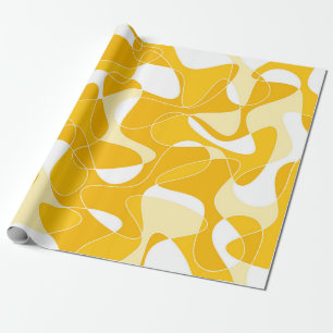 Abstract pattern - orange wrapping paper