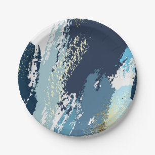 Abstract pattern paper plate