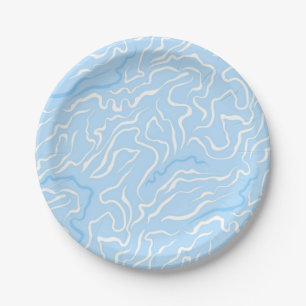 Abstract pattern paper plate