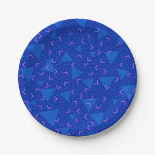 Abstract pattern paper plate