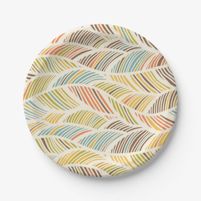 Abstract pattern paper plate (Front)