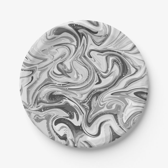 Abstract pattern paper plate (Front)
