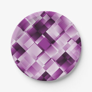 Abstract pattern paper plate