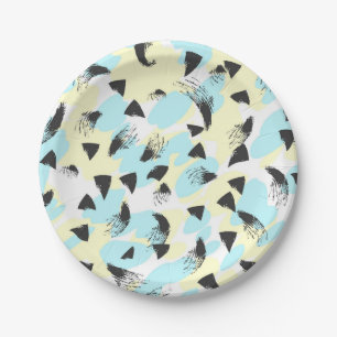 Abstract pattern paper plate