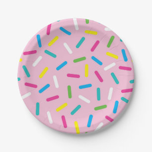 Abstract pattern paper plate