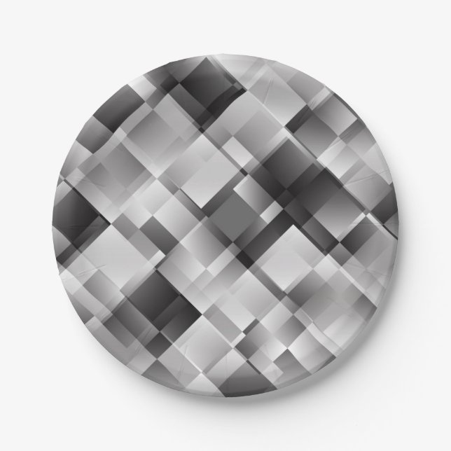 Abstract pattern paper plate (Front)
