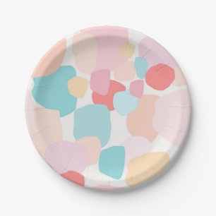 Abstract pattern paper plate