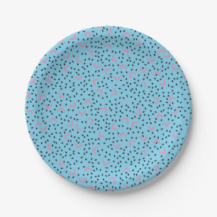 Abstract pattern paper plate