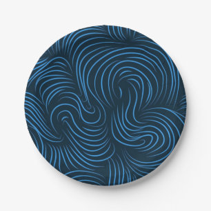 Abstract pattern paper plate