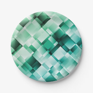 Abstract pattern paper plate