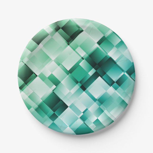 Abstract pattern paper plate (Front)