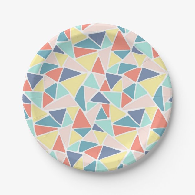 Abstract pattern paper plate (Front)