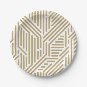 Abstract pattern paper plate