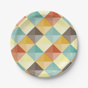 Abstract pattern paper plate