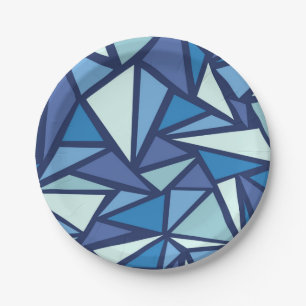 Abstract pattern paper plate