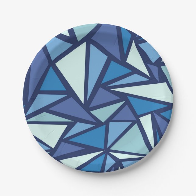 Abstract pattern paper plate (Front)