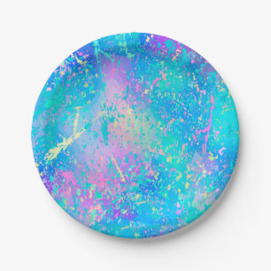Abstract pattern paper plate