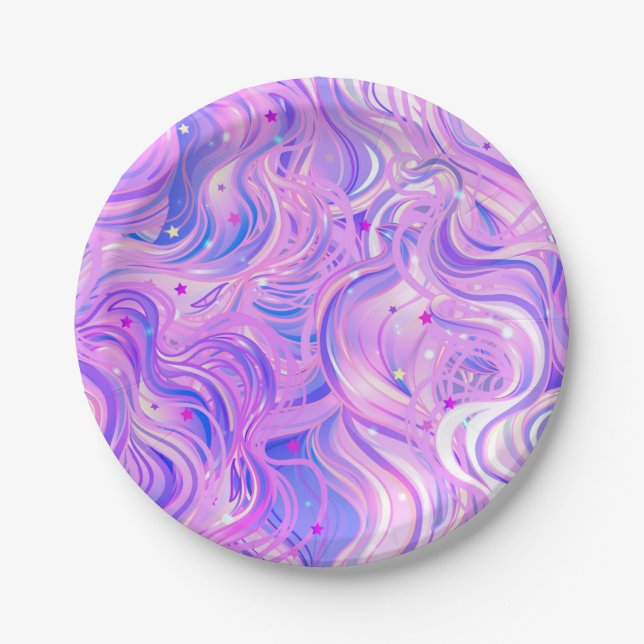 Abstract pattern paper plate (Front)
