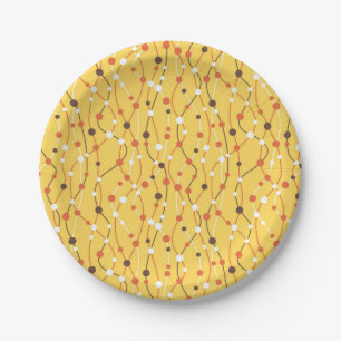 Abstract pattern paper plate