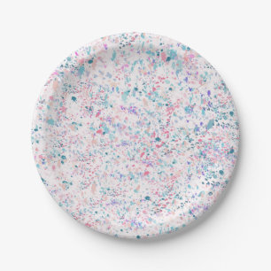 Abstract pattern paper plate