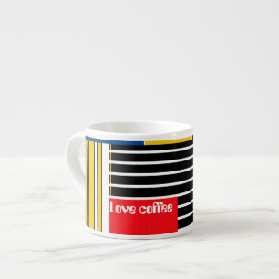 Abstract pattern . Patchwork . Espresso Cup