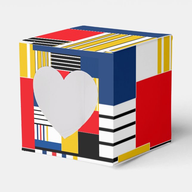 Abstract pattern . Patchwork . Favour Box (Front Side)