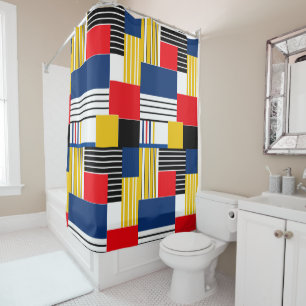 Abstract pattern . Patchwork . Shower Curtain