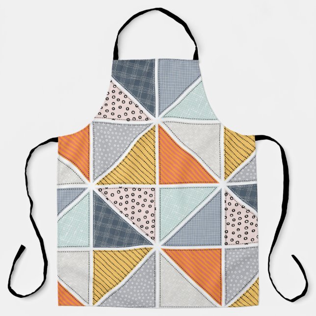Abstract pattern, patchwork tiles. apron (Front)
