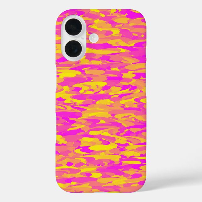 Abstract Pattern Pink Yellow Orange Case-Mate iPhone Case (Back)