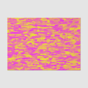 Abstract Pattern Pink Yellow Orange Tissue Paper