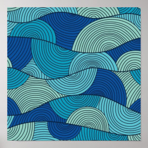 Abstract pattern poster