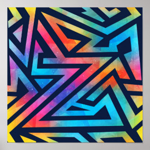 Abstract pattern poster