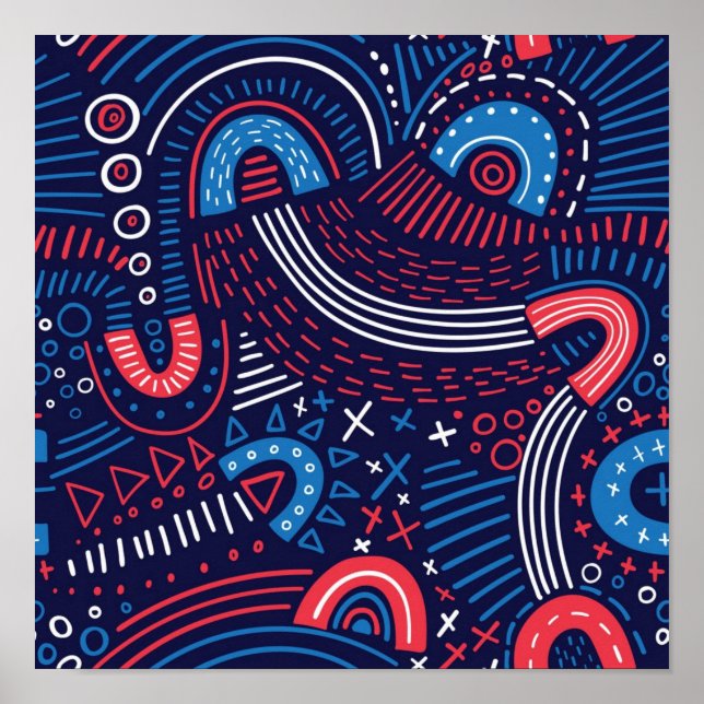 Abstract pattern poster (Front)