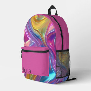 Abstract Pattern Printed Backpack