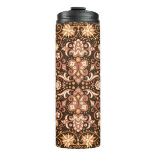 Abstract pattern. Psychedelic colours wavy backgro Thermal Tumbler