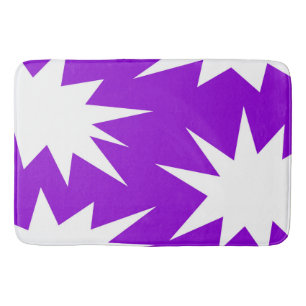 Abstract pattern - purple bath mat